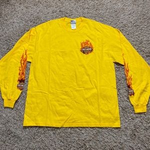 Harley Davidson Long Sleeve Shirt Flames 2006